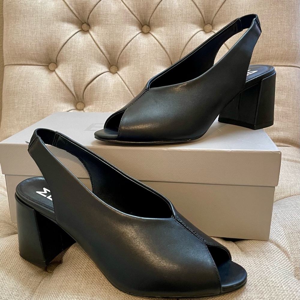 Anthropologie M4D3 Block-heel Slingbacks